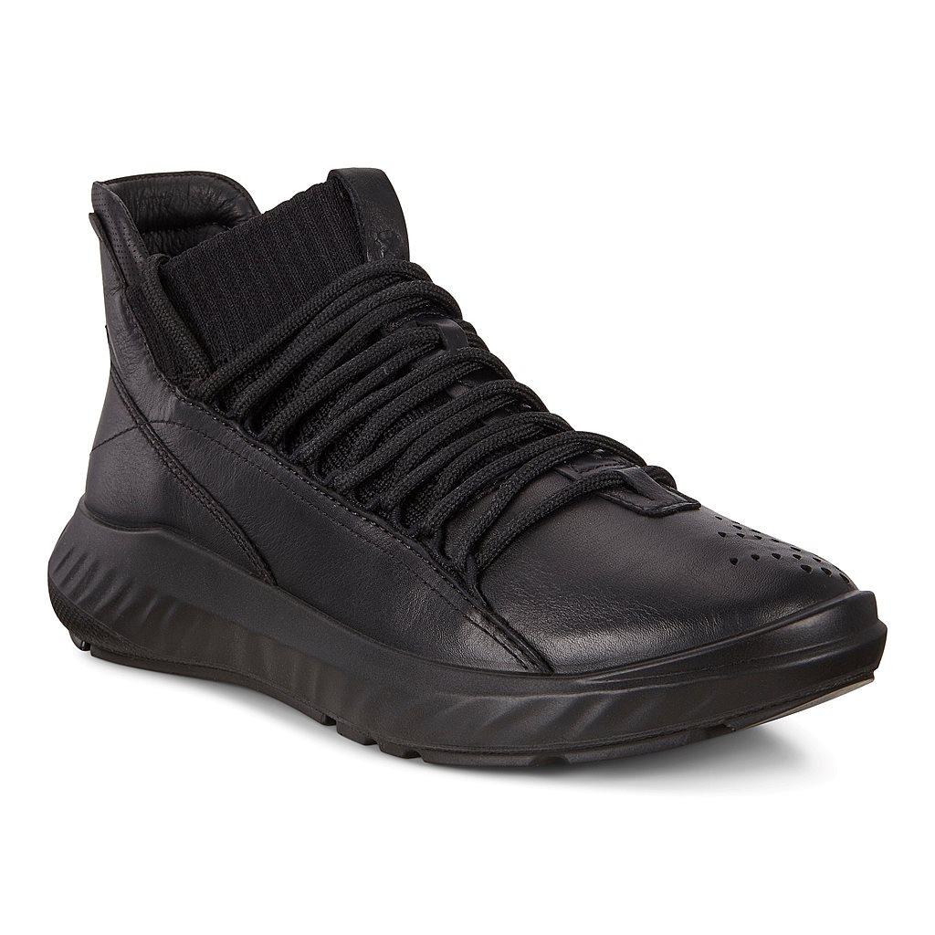 Ecco St.1 Lite Womens Sneakers In Black Online - India RJZ-580962